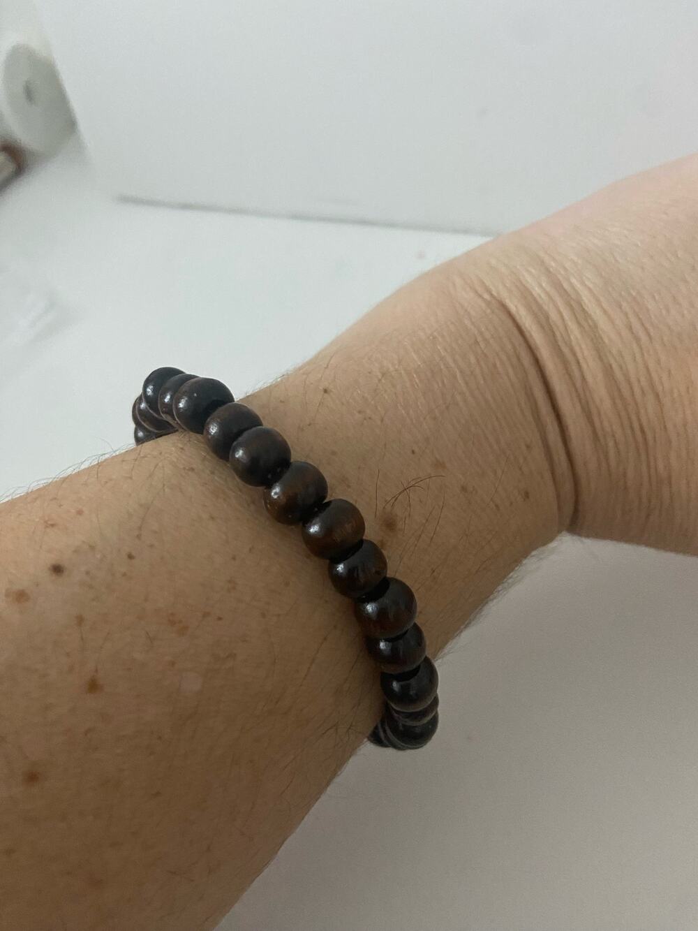 wood bead bracelet